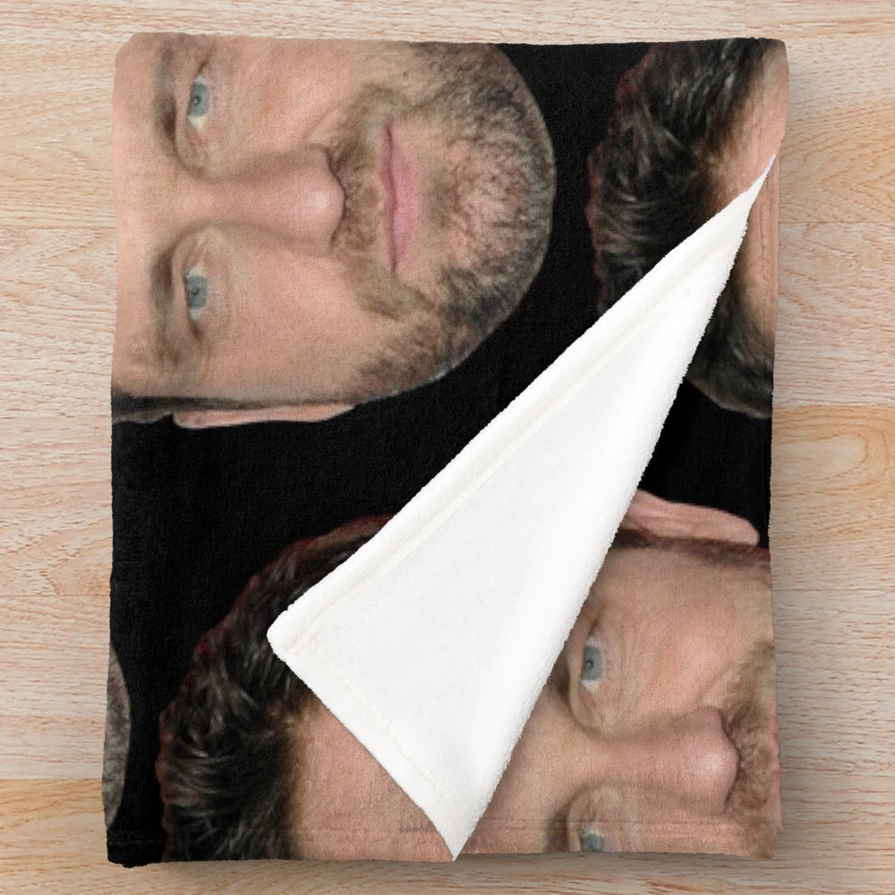Gerard Butler Inspired Plush Blanket