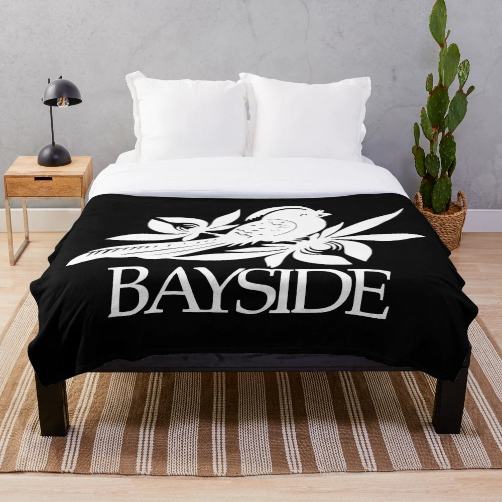 Soft and cozy Bayside-inspired plush blanket for your home