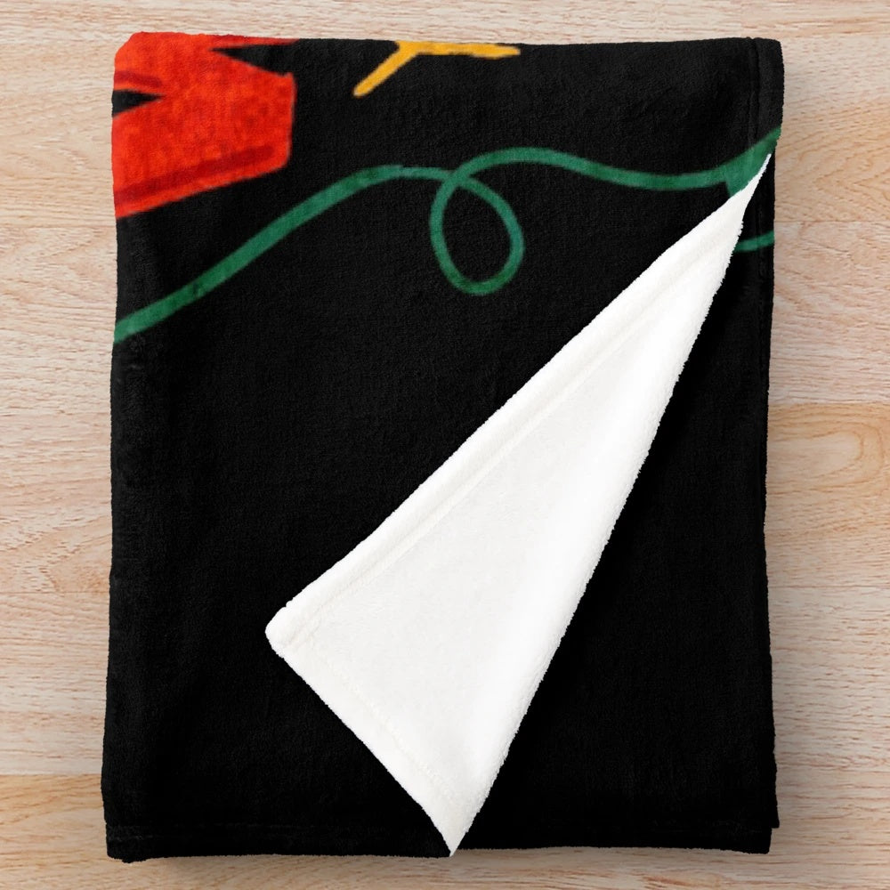 Cozy plush blanket for winter and holiday season