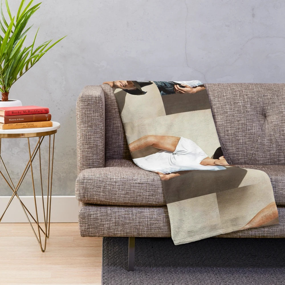 Anti-plush blanket with cozy, soft texture and Tim McGraw-inspired design