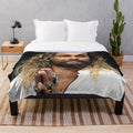 Jason Momoa inspired custom plush blanket