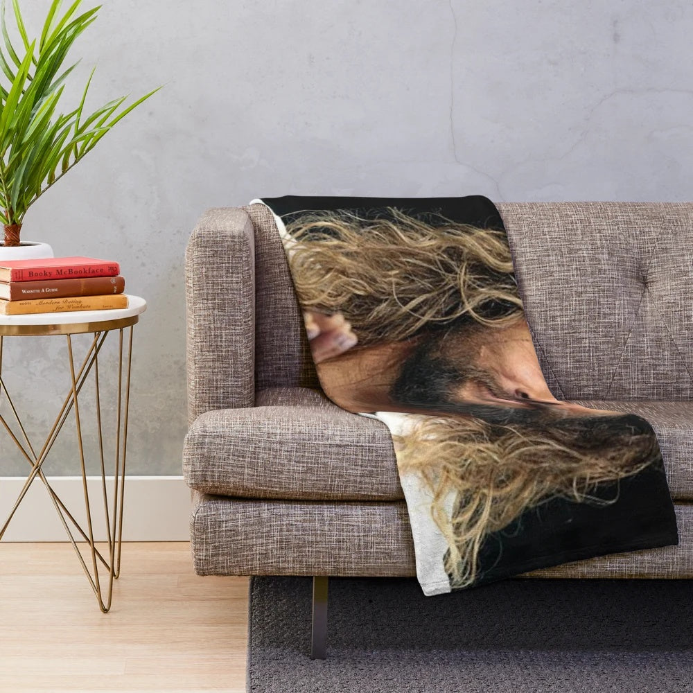 Jason Momoa inspired custom plush blanket