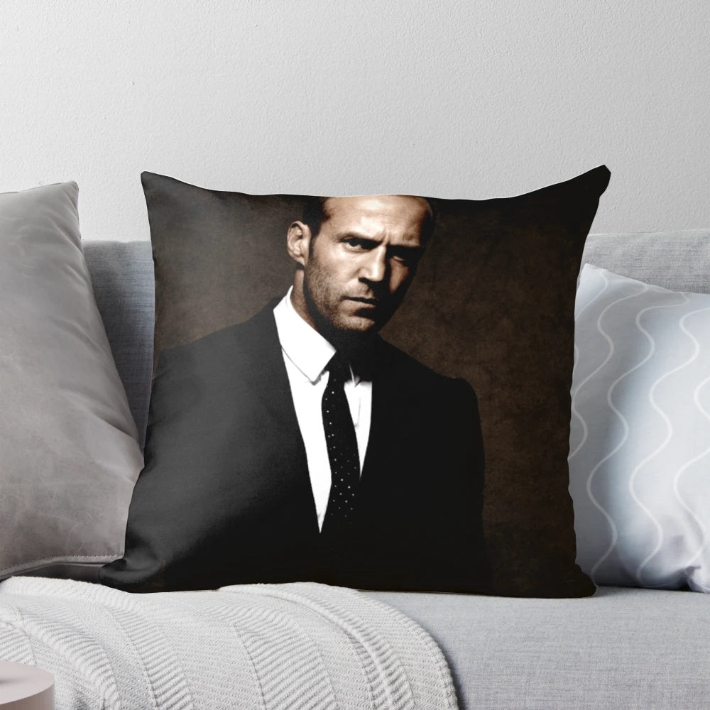 Jason Statham movie star pillow with high-quality print