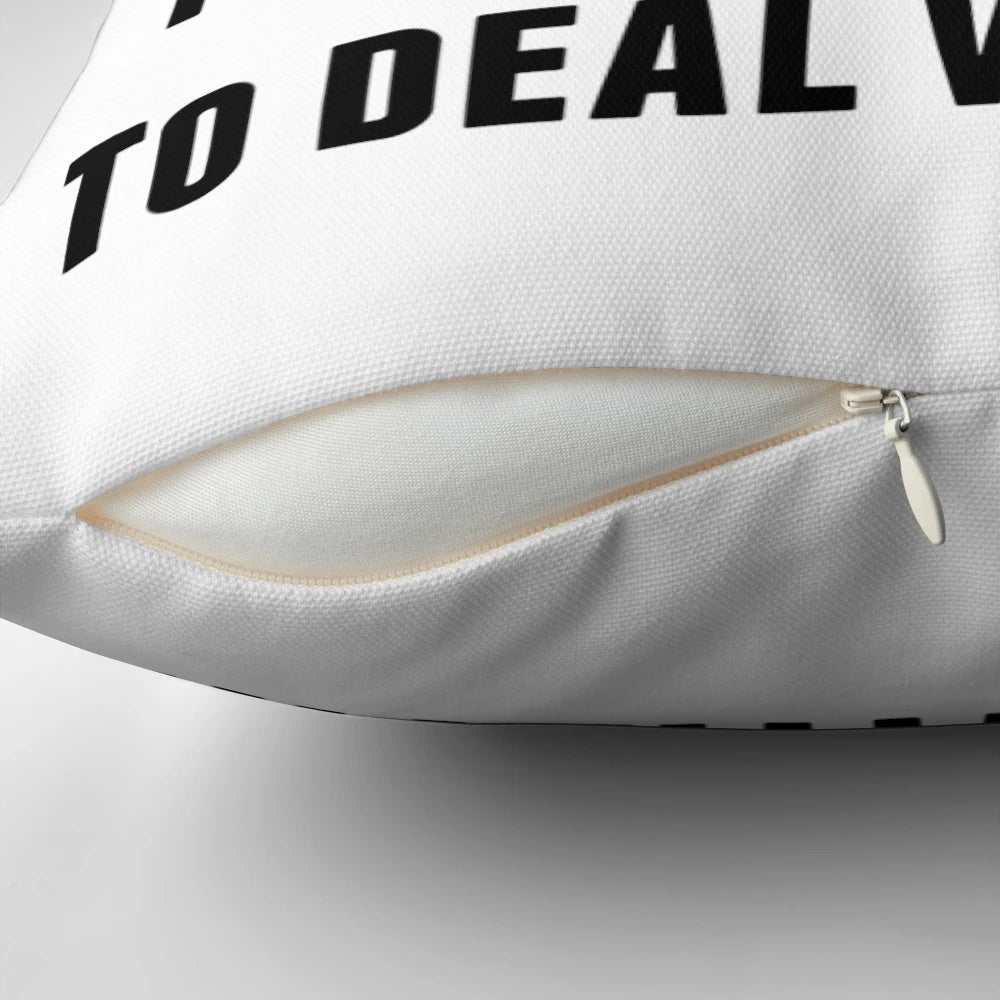 Plush, high-quality pillow with a humorous Kardashian-themed design