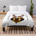 Kung Fu Panda Inspired Plush Blanket featuring Shifu and Oogway