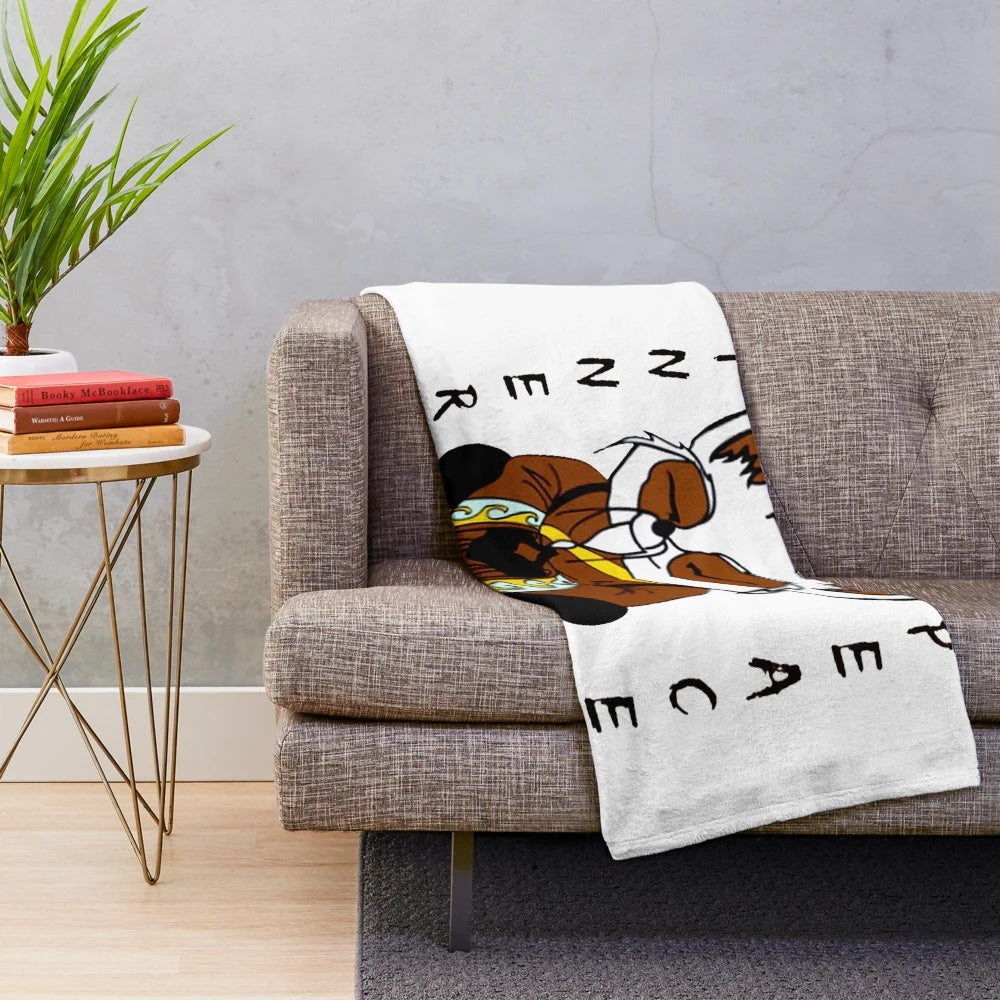 Kung Fu Panda Inspired Plush Blanket featuring Shifu and Oogway