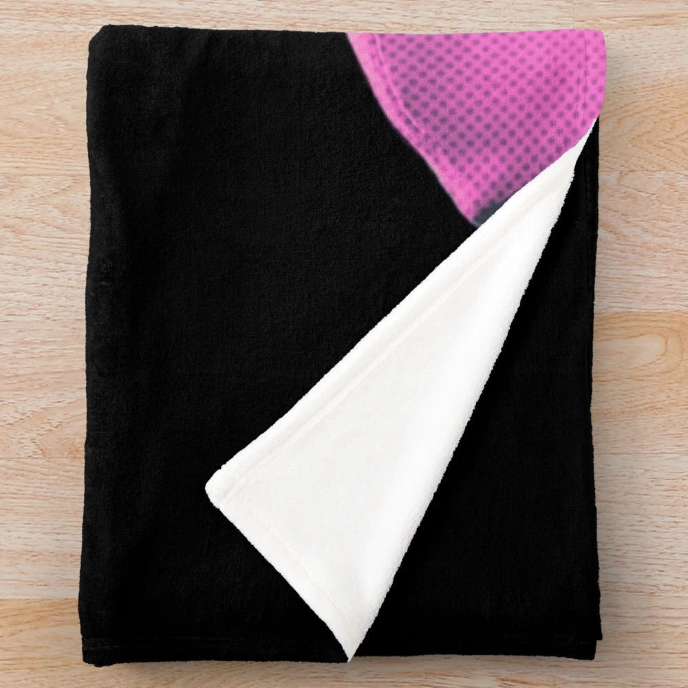 Colorful and cozy plush blanket featuring a Pedro Pascal-inspired "daddy" design
