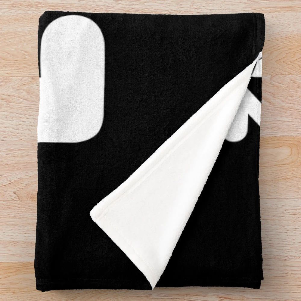 Plush blanket with a photographer-themed design