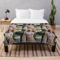 Soft and cozy plush blanket featuring Sandra Bullock
