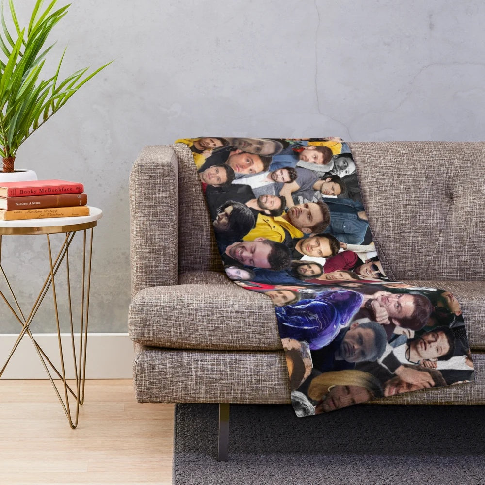 Sebastian Stan inspired plush blanket