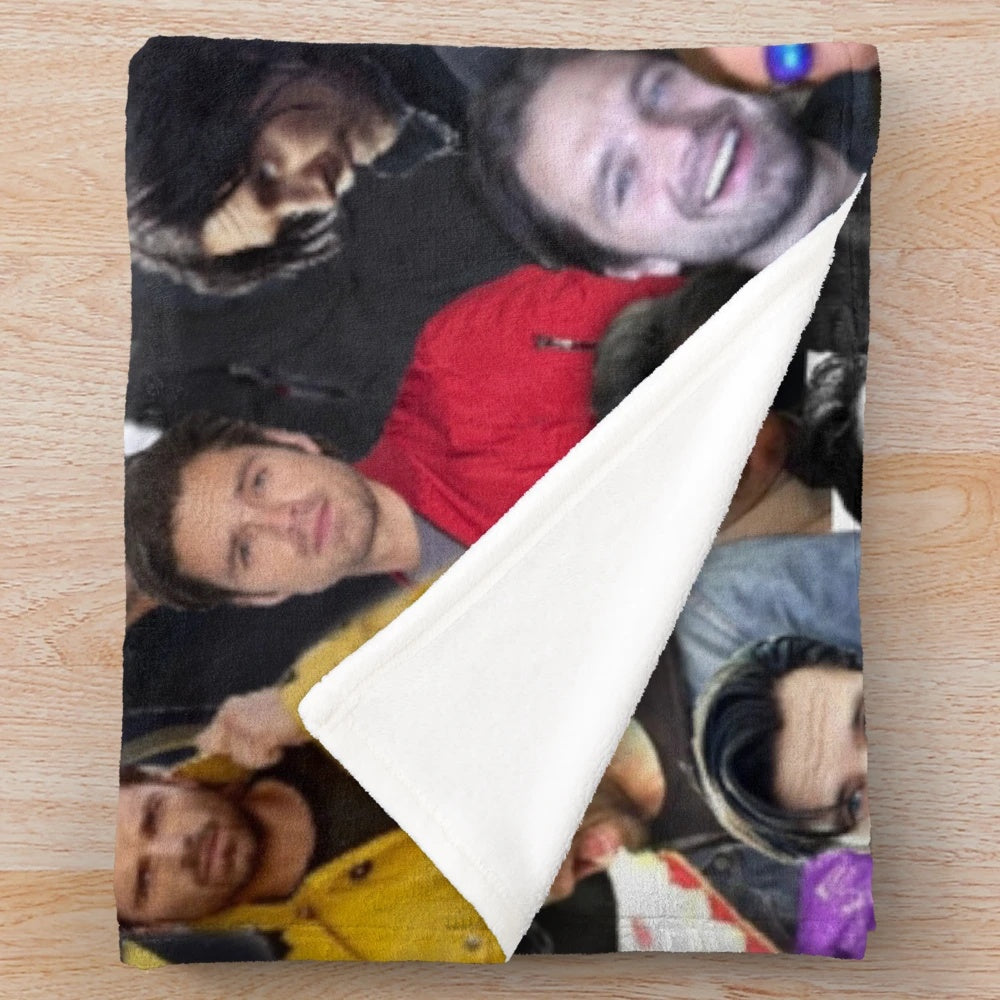 Sebastian Stan inspired plush blanket