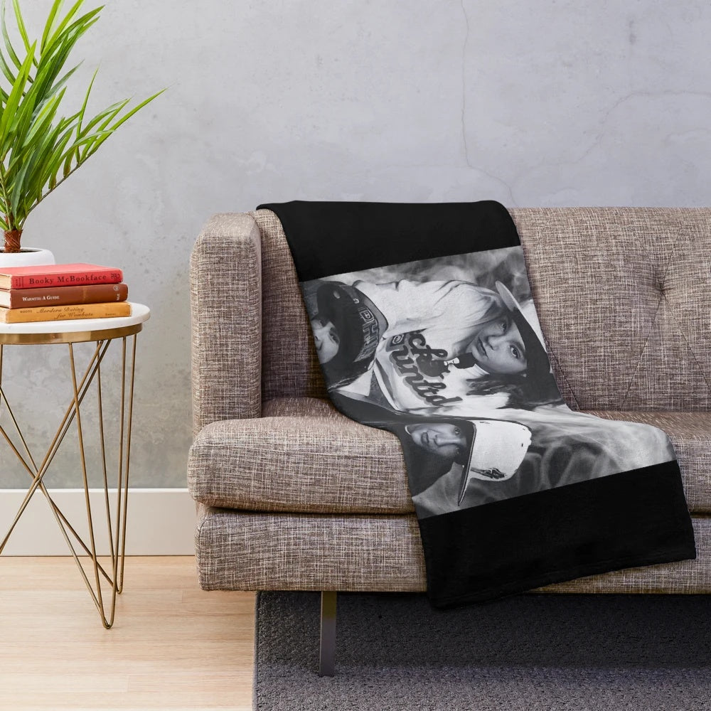 Tom Kaulitz-inspired plush blanket