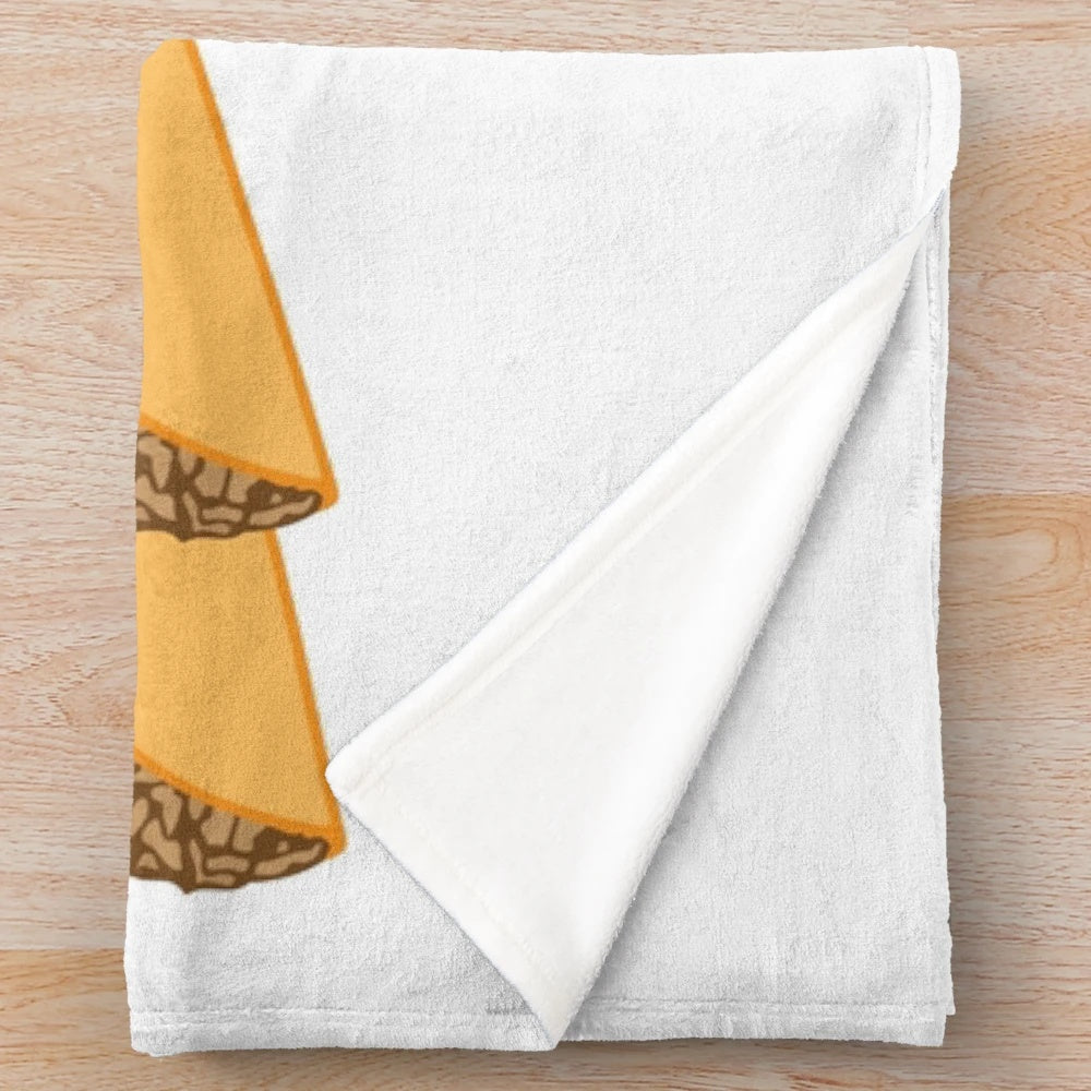 Plush blanket featuring adorable dogs and tacos design