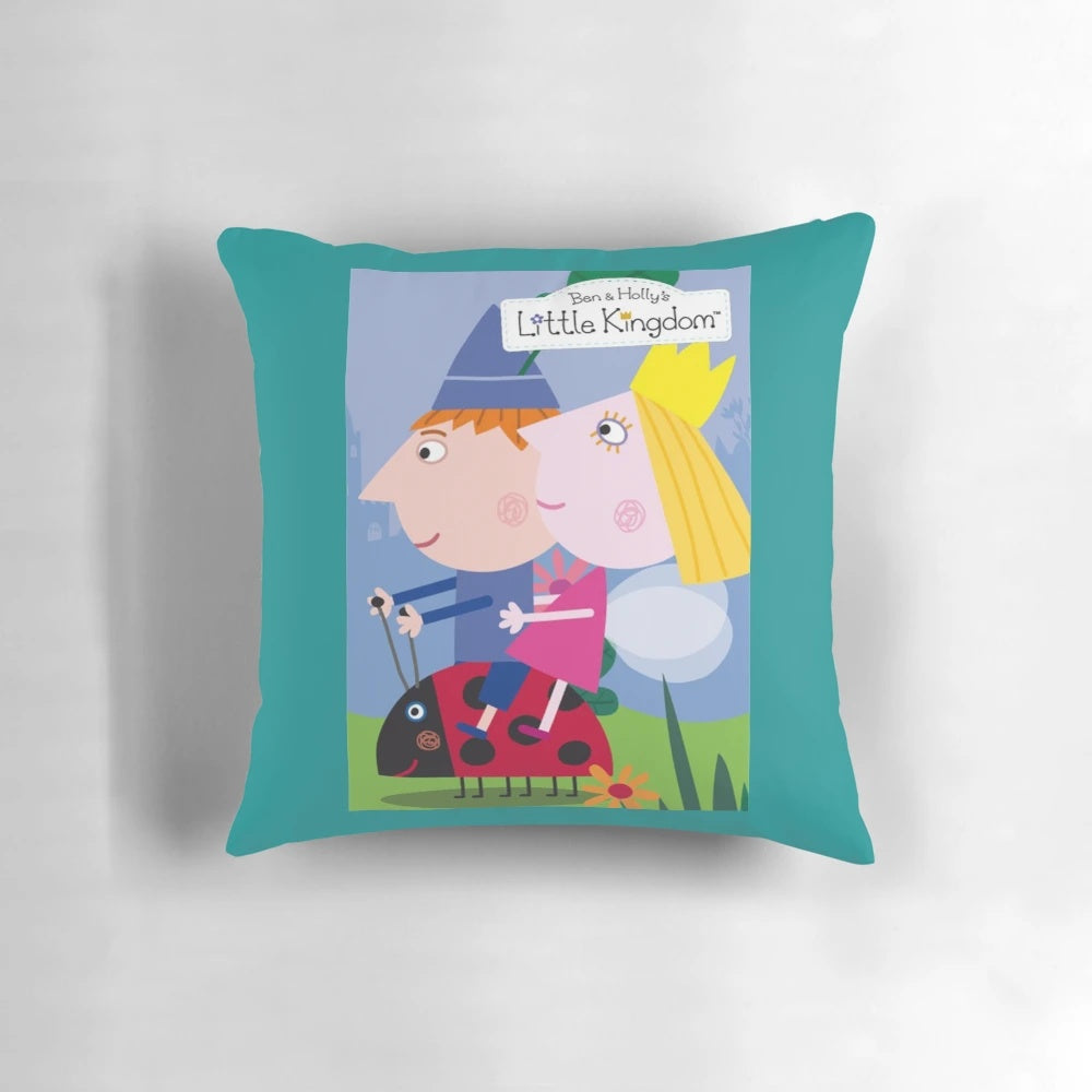 Ben and Holly's Little Kingdom Pillow featuring cute cartoon characters