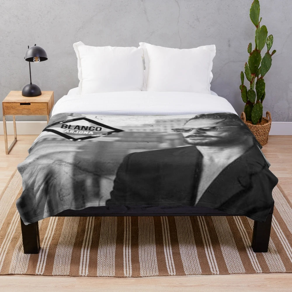 Arjona Blanco Plush Blanket for Ricardo Arjona Fans