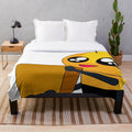 Soft and cozy bee-themed plush blanket