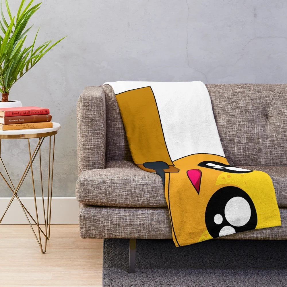 Soft and cozy bee-themed plush blanket