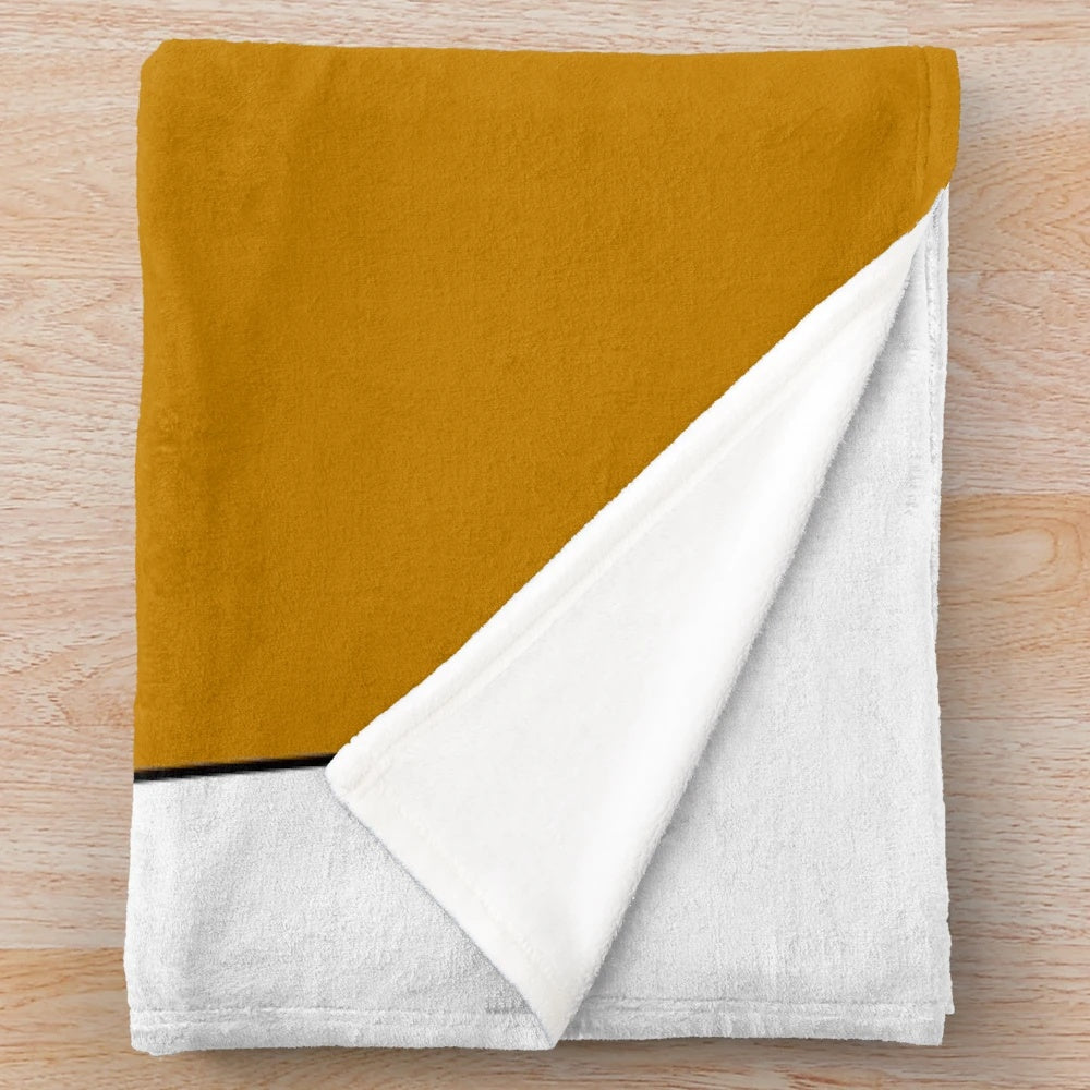 Soft and cozy bee-themed plush blanket