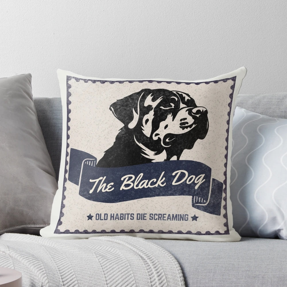 Black Dog Pillow featuring Taylor Swift's The Anthology