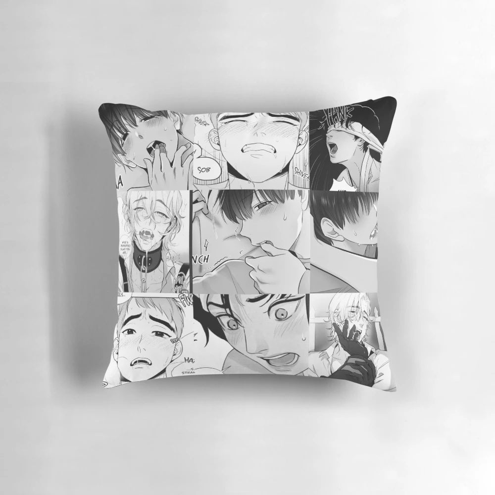 A soft, comfortable body pillow featuring adorable yaoi anime characters