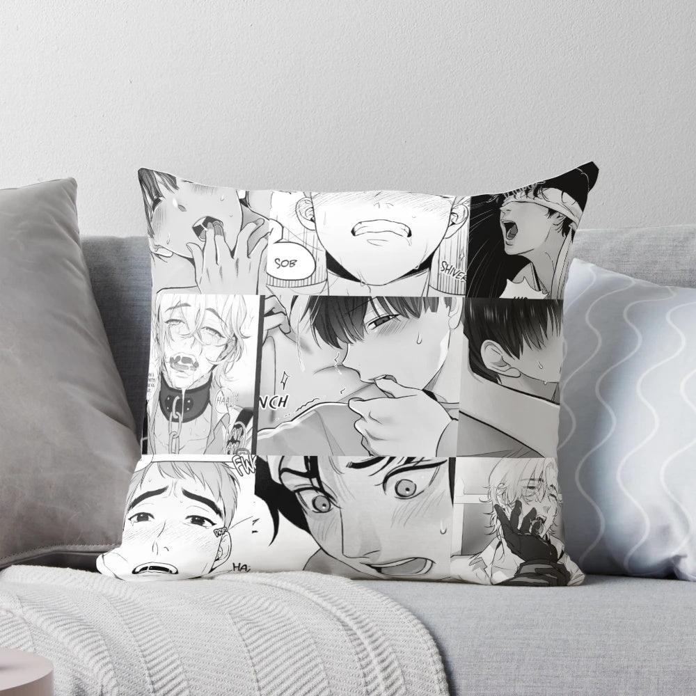 A soft, comfortable body pillow featuring adorable yaoi anime characters