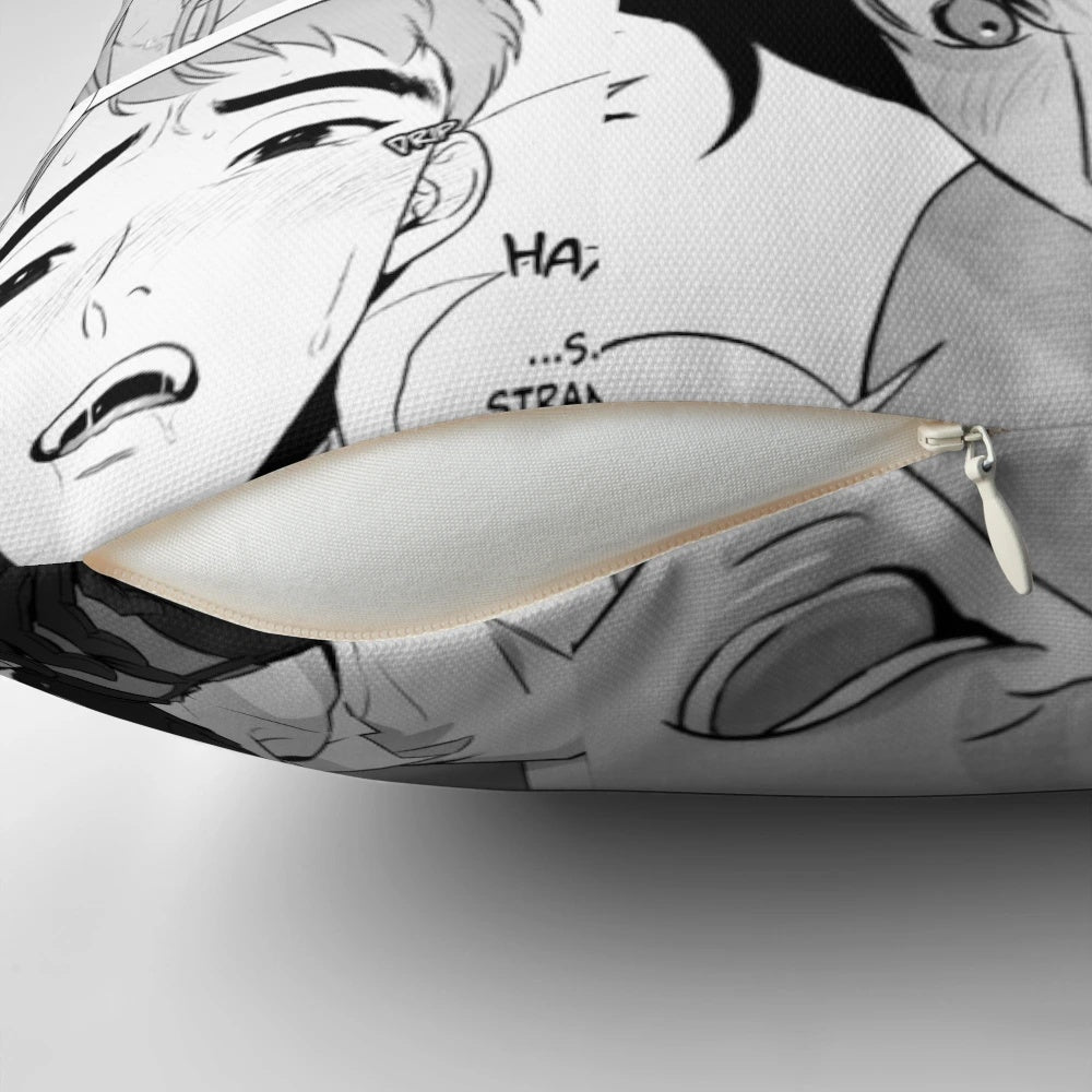 A soft, comfortable body pillow featuring adorable yaoi anime characters