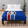 Herbie 53 Plush Blanket with Volkswagen Love Bug Graphic