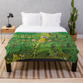 Marsupilami-themed plush blanket