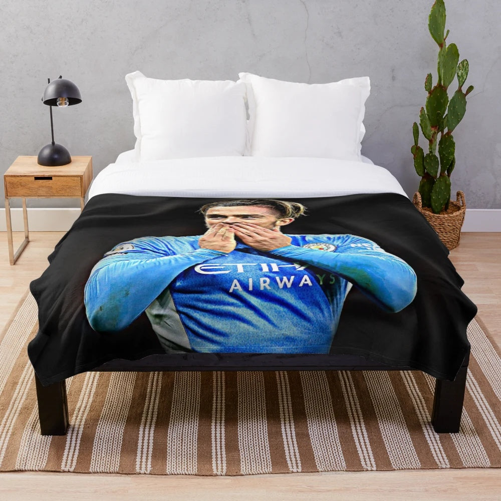 Jack Grealish inspired plush blanket