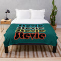 Stevie Nicks plush blanket with iconic singer's portrait