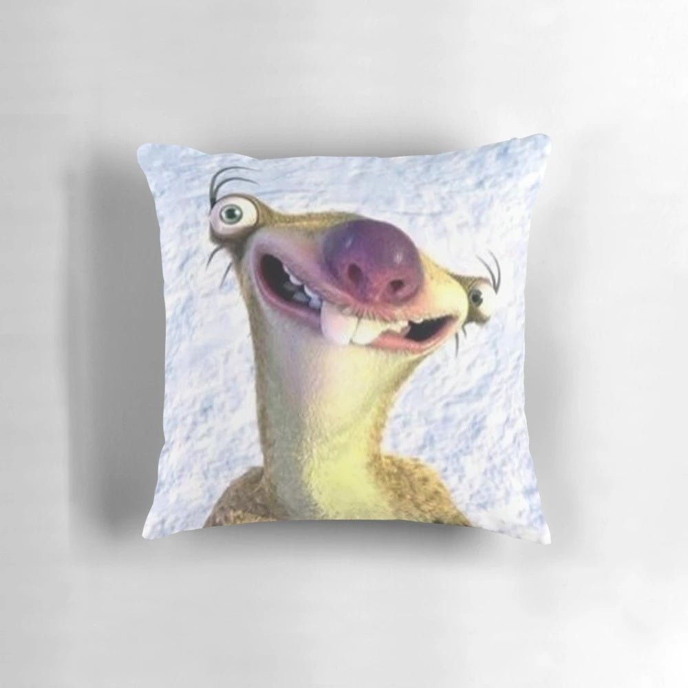 Soft and cuddly sid the sloth plush pillow for cozy home decor