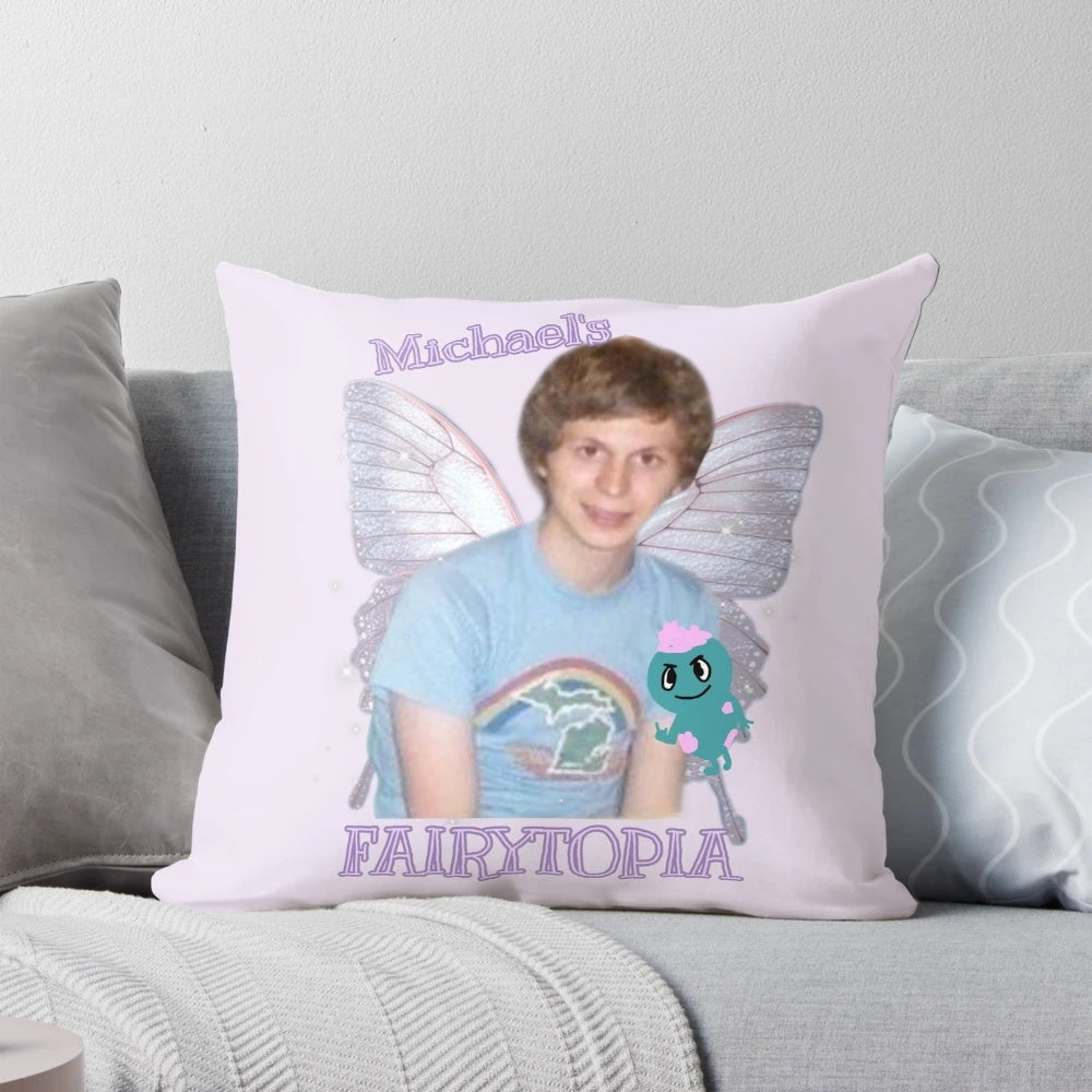 Soft, plush pillow featuring the beloved character Bibble from the movie Fairytopia, starring Michael Cera.