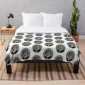 Plush blanket with chess motif from the Netflix series The Queen's Gambit