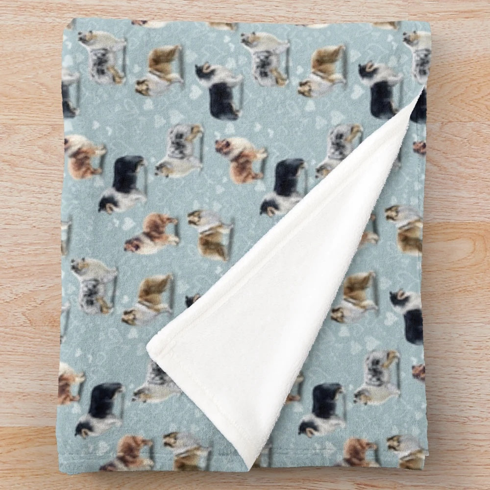 Rough Collie plush blanket