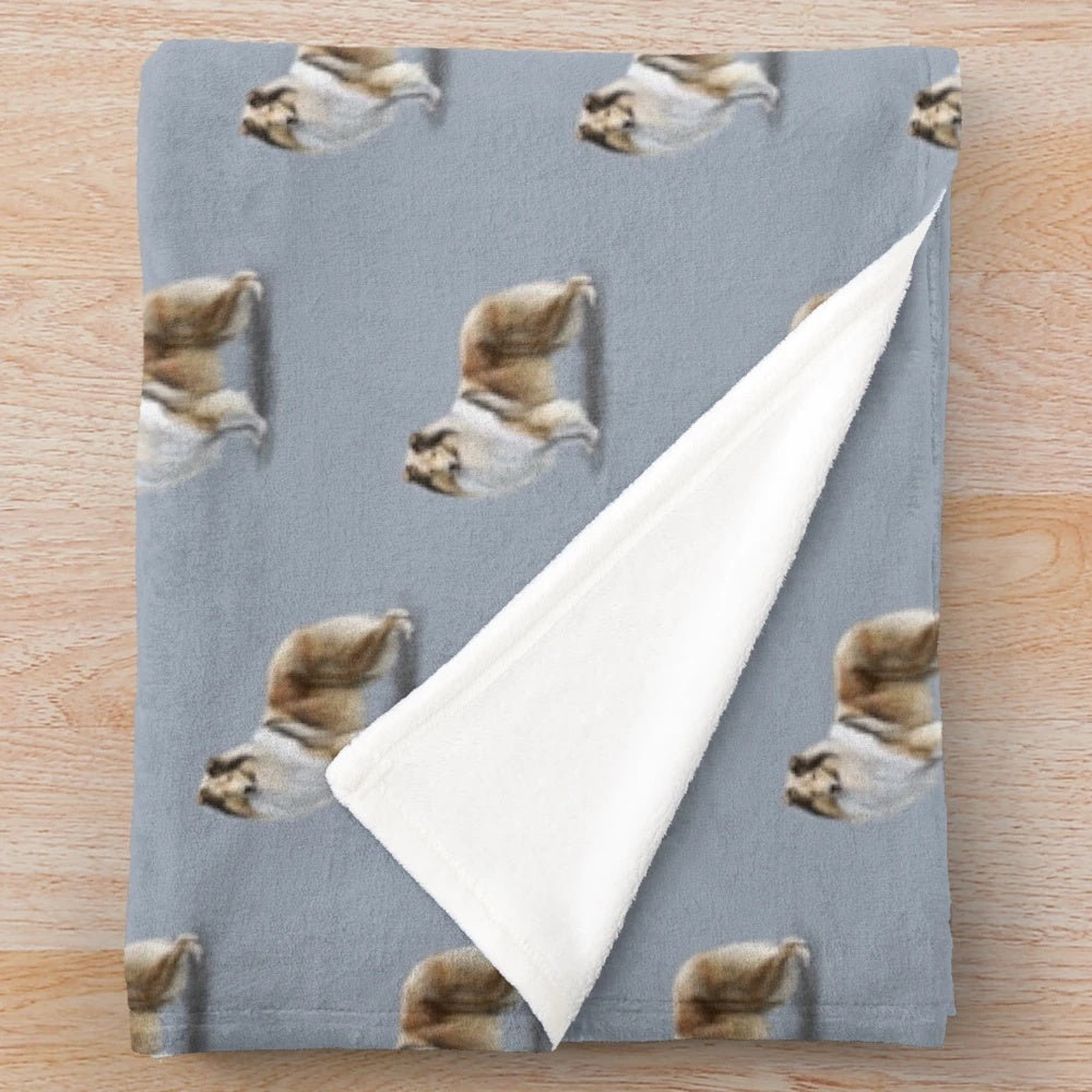 Sable Rough Collie Plush Blanket