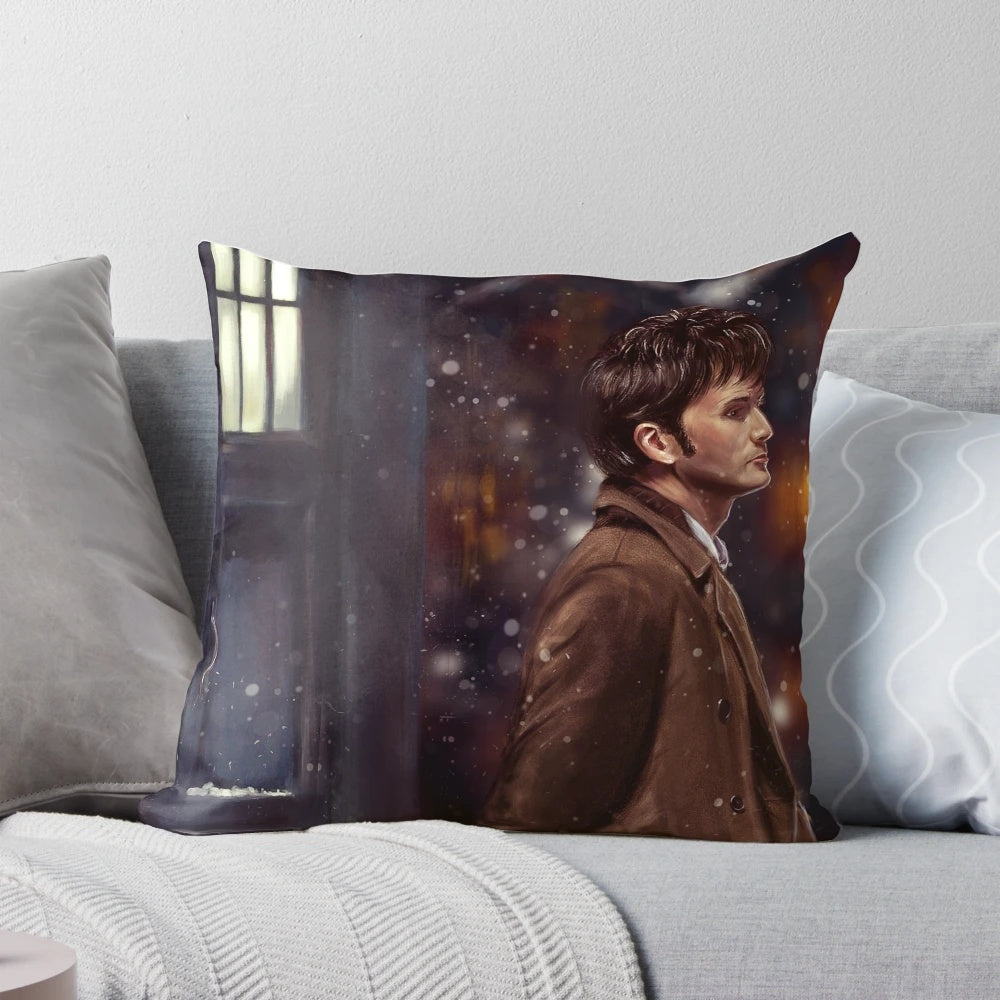 Officially licensed 'Doctor Who' pillow featuring the Tenth Doctor, David Tennant