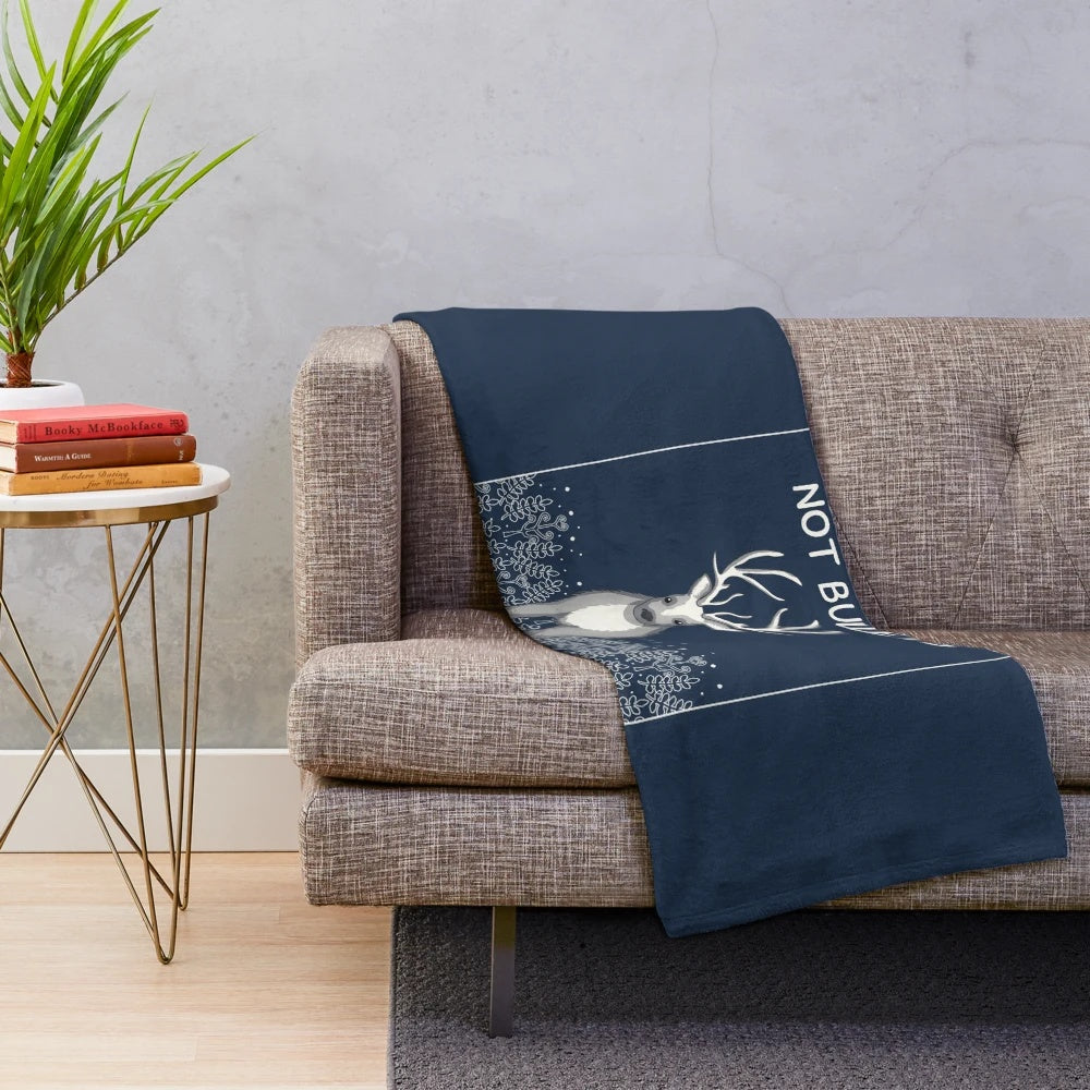 Plush blanket with wildlife photography design