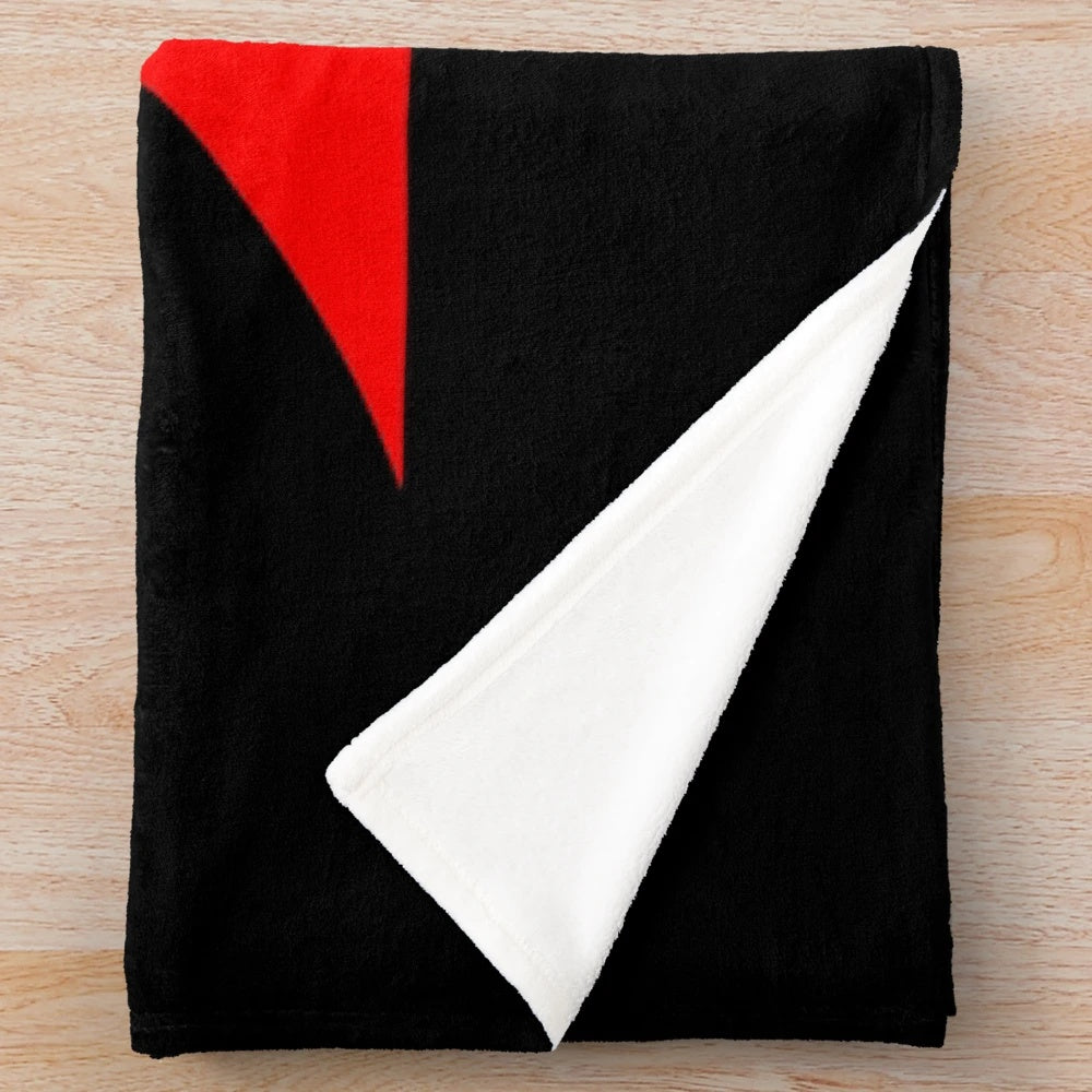 Red plush blanket featuring the iconic X Japan band logo