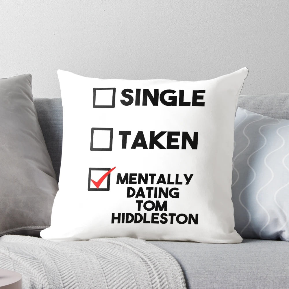 Plush pillow featuring Tom Hiddleston, the beloved actor who plays Loki in the Marvel Cinematic Universe.