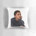 Tom Holland as Peter Parker / Spiderman printed on a plush pillow
