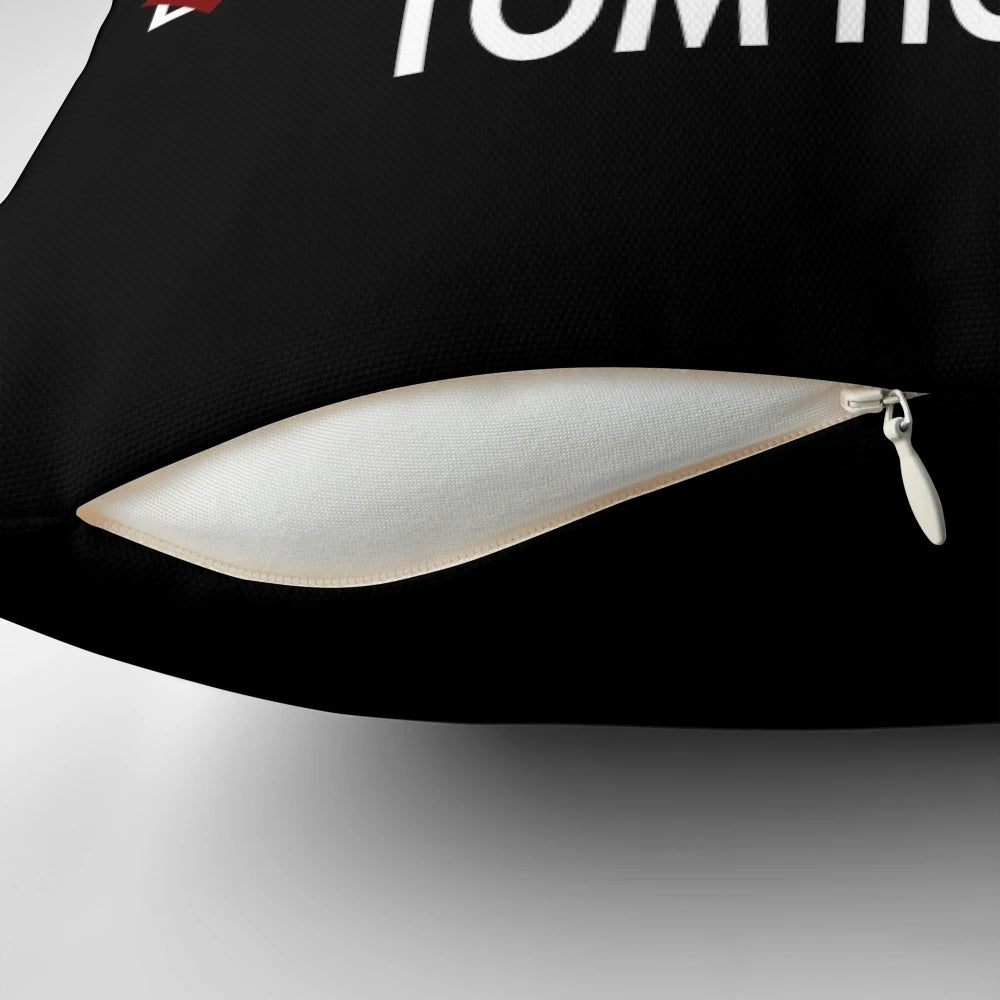 Plush pillow featuring a playful design inspired by actor Tom Holland