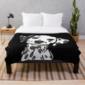 Cozy dalmatian-patterned plush blanket