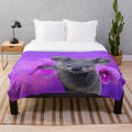 Koala and Orchids Plush Blanket