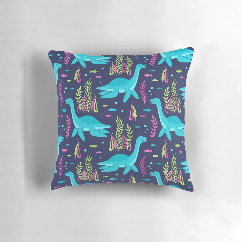 Cute and cuddly Loch Ness Monster pillow for children's bedrooms and play areas