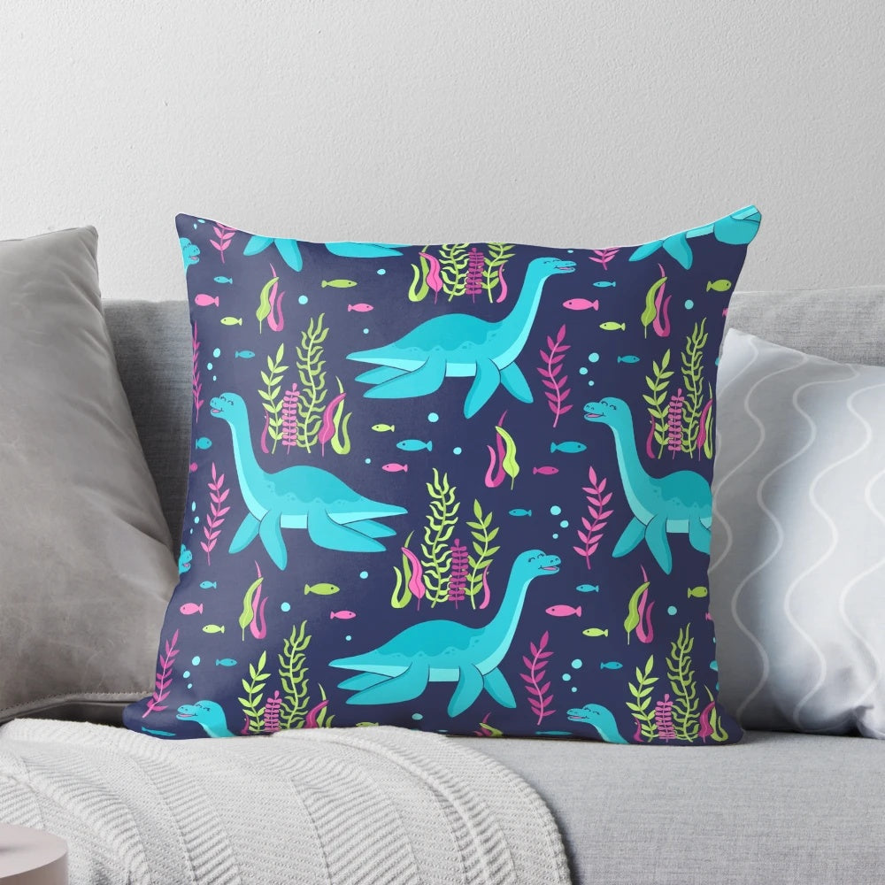 Cute and cuddly Loch Ness Monster pillow for children's bedrooms and play areas