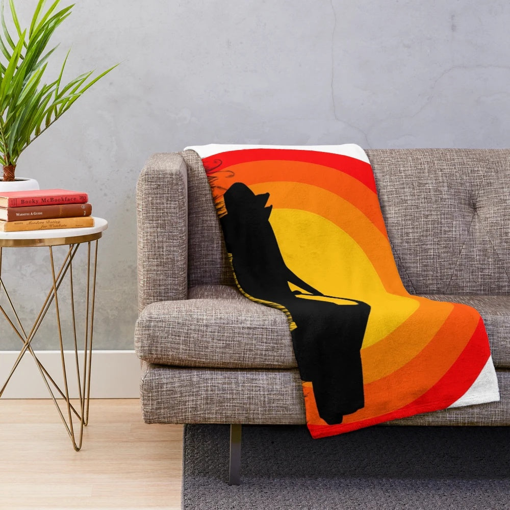 Soft and cozy plush blanket with Miata car design