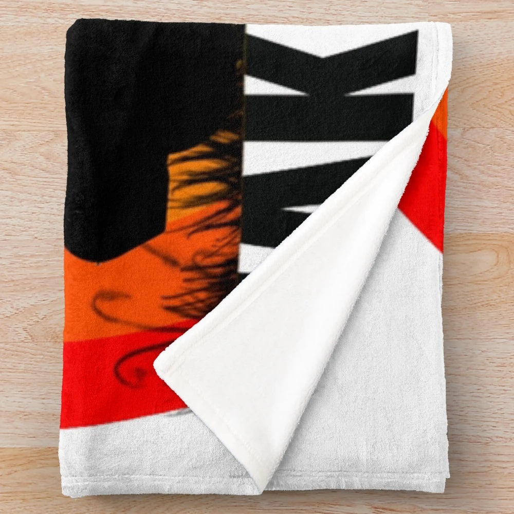 Soft and cozy plush blanket with Miata car design