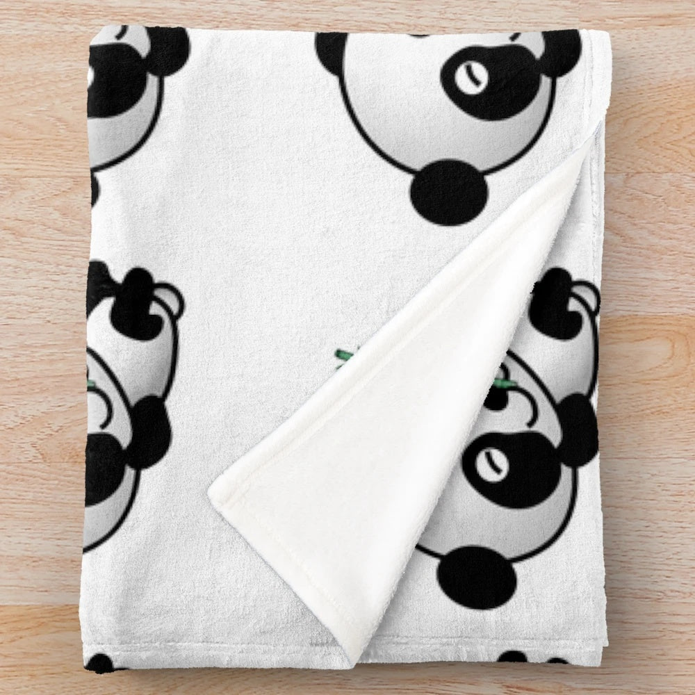 Soft and cozy panda plush blanket with a colorful legendary animal design