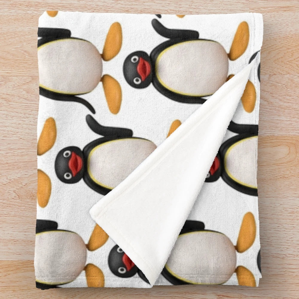 Soft and Cuddly Penguin Plush Blanket