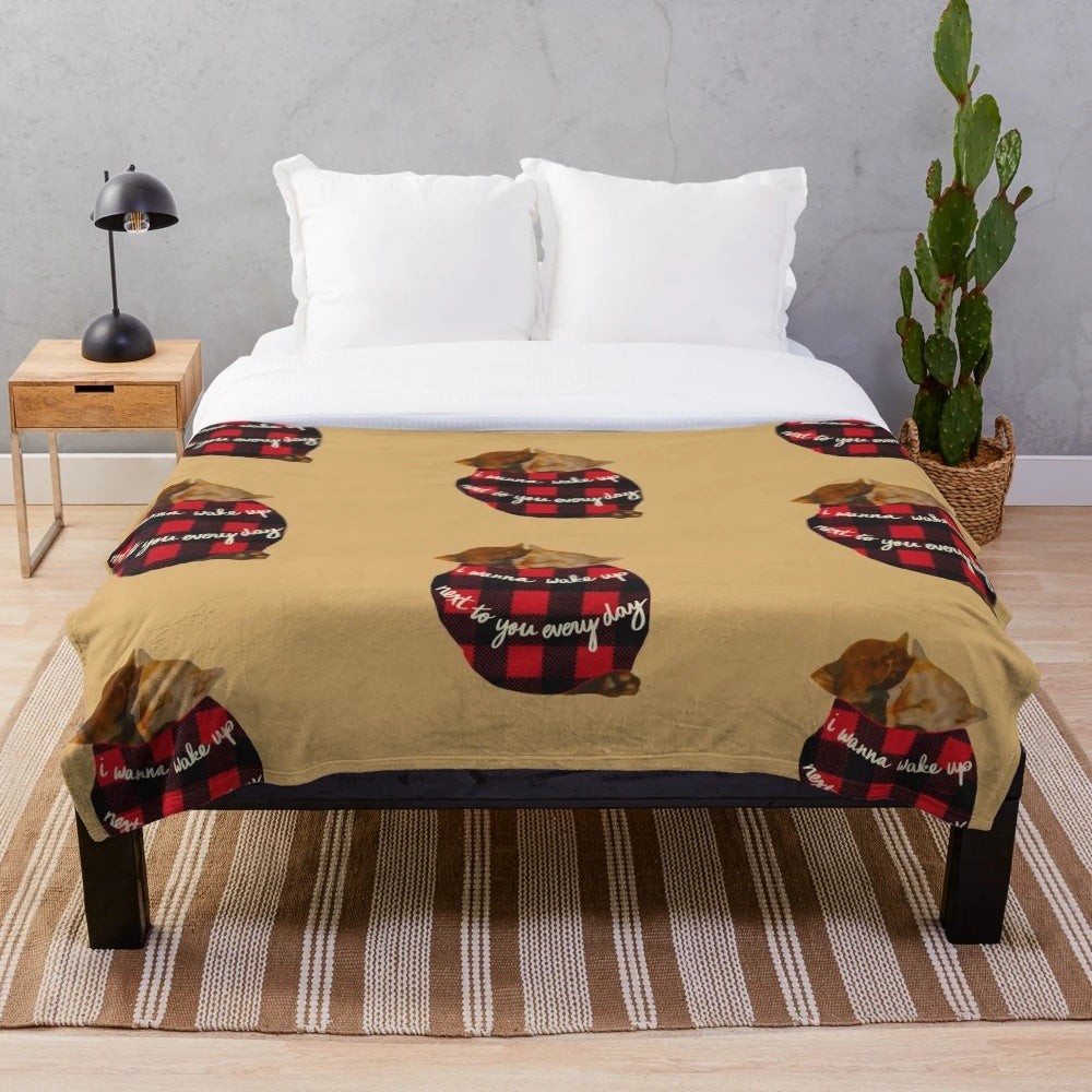 Soft and plush blanket in a cozy and adorable design